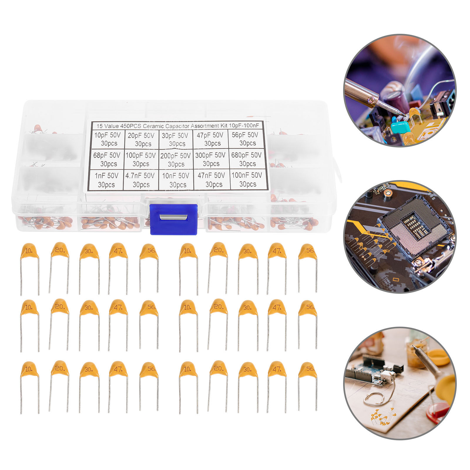 1 conjunto de capacitores cerâ - Electronics Repair Hobby avaliação e preço